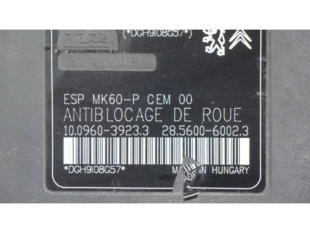 Jednotka ABS 9665898980, 10020604124   Peugeot 207 2010