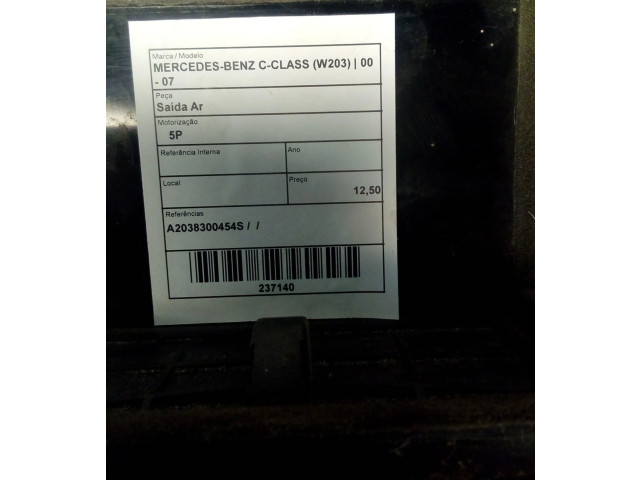 Přístrojová deska  Mercedes-Benz C W203  A2038300454S  
