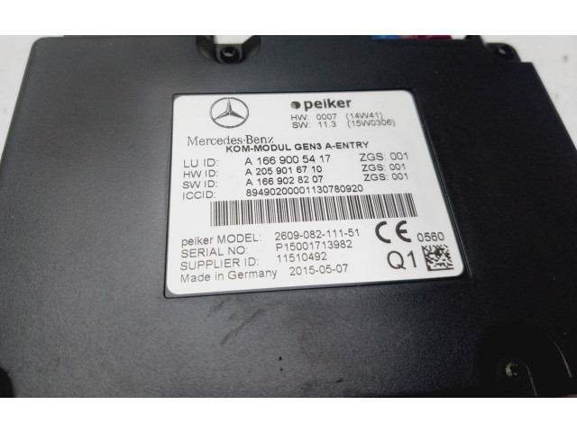 Řídící jednotka A1669005417   Mercedes-Benz CLA C117 X117 W117 2015