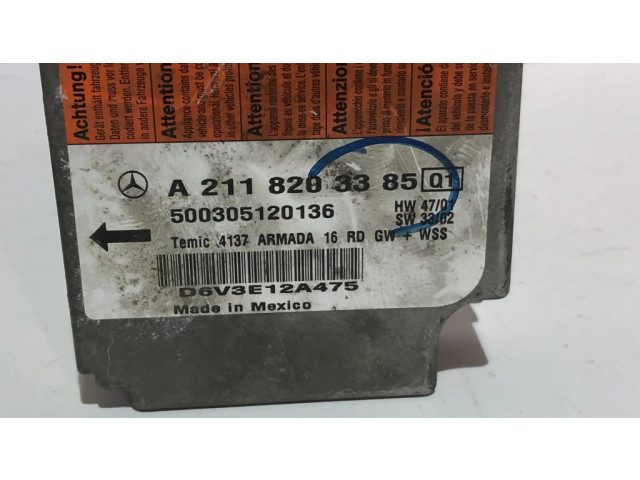 Блок подушек безопасности A2118203385, 50030512036   Mercedes-Benz E W211