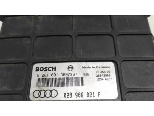 Блок управления двигателя 0281001366367, 028906021F   Audi A4 S4 B5 8D