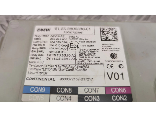 Модуль управления BSM 8800386   BMW 7 G11 G12    