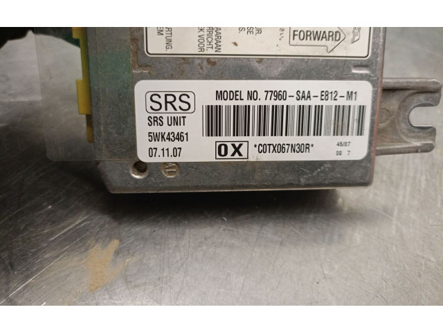 Блок подушек безопасности 77960SAAE812, 5WK43461   Honda Jazz
