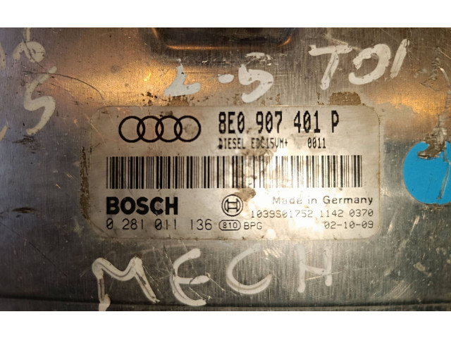 Блок управления двигателя 8E0907401P, 1039S01752   Audi A6 S6 C5 4B