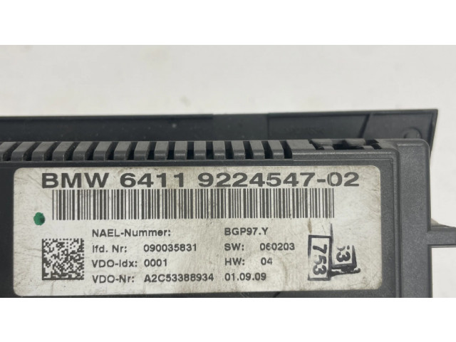Блок управления климат-контролем 9224547   BMW 3 E92 E93