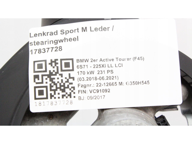 Volant BMW X1 F48 F49 2018 7851517  