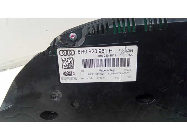 Панель приборов 8R0920981H, 503002381505   Audi Q5 SQ5       