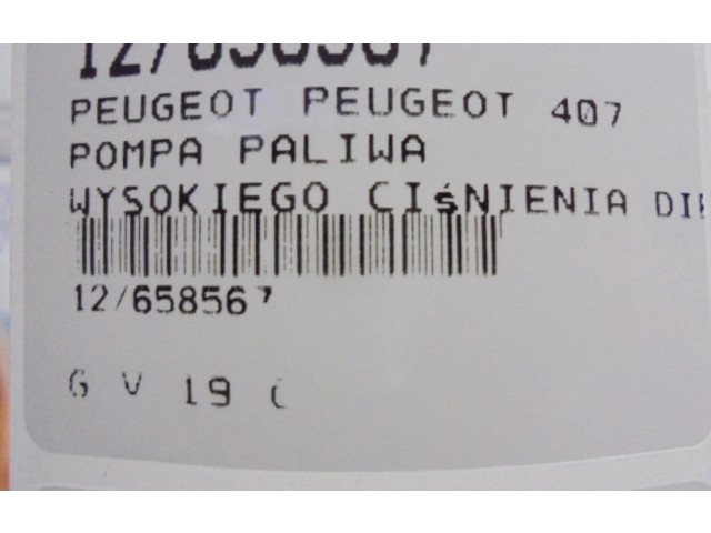 Vstřikovací čerpadlo 9656300380, 9656300380   Peugeot 407    9HY 