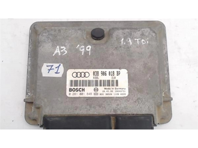 Блок управления (038906018BP), (0281001848)   Audi A3 S3 8L