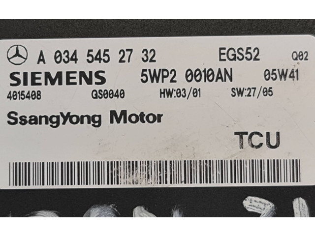 Řídící jednotka A0345452732, 5WP20010AN   SsangYong Kyron 2006
