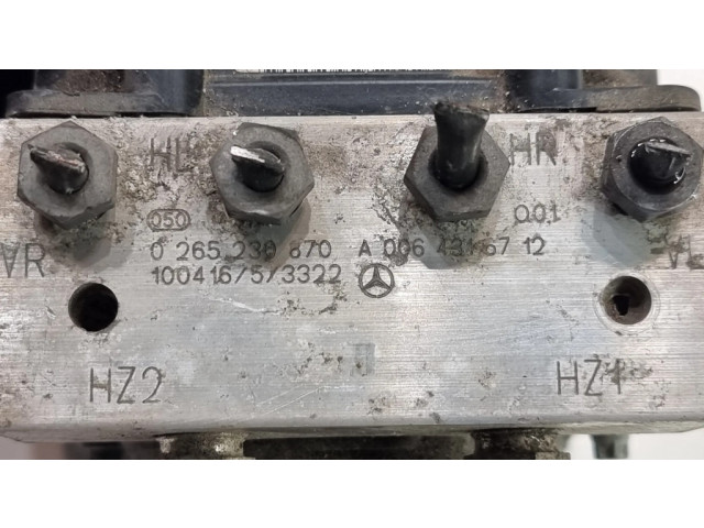 Jednotka ABS 0064316712, 0265230870   Mercedes-Benz A W169 2010