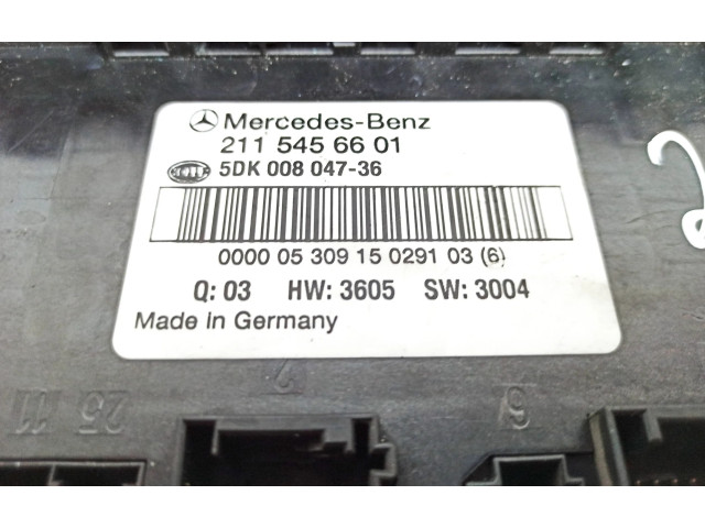   Pojistková skříňka 2115456601, 5DK008047   Mercedes-Benz CLS C219 2005