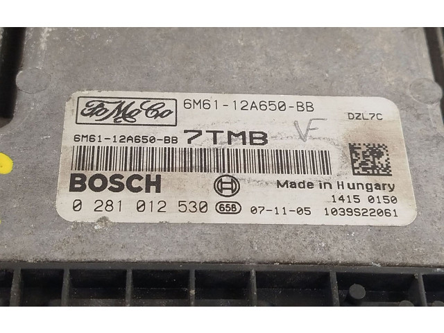 Řídící jednotka 6M6112A650BB, 0281012530   Mazda 3 I 2008