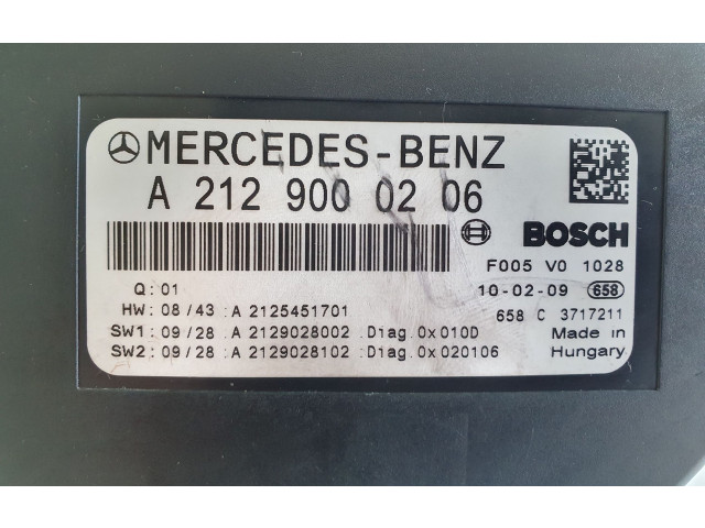   Pojistková skříňka A2129000206, A2125451701   Mercedes-Benz E W212 2011