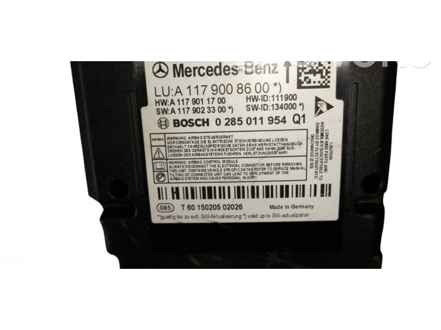 Блок подушек безопасности 0285011954, A1179008600   Mercedes-Benz CLA C117 X117 W117