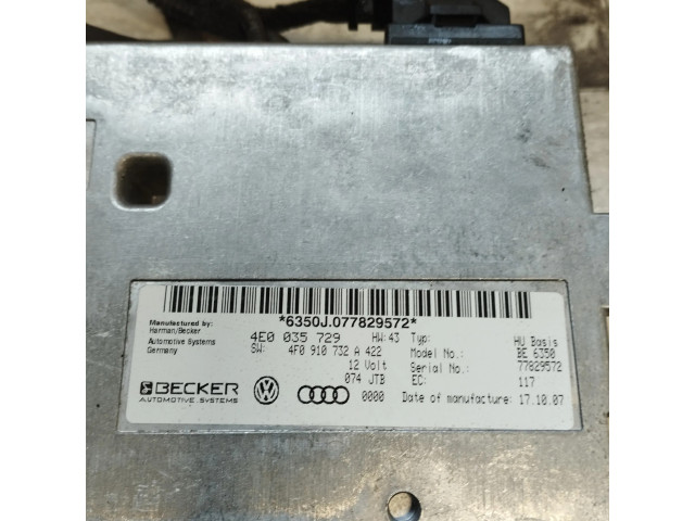 Блок управления 4E0035729   Audi A6 S6 C6 4F