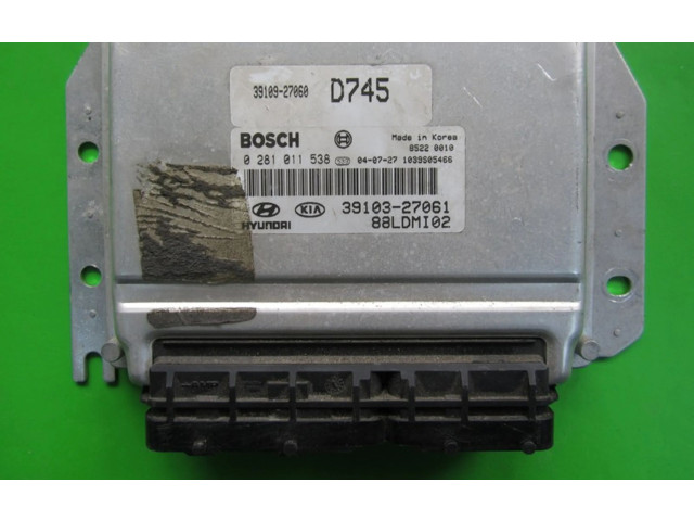 Řídící jednotka 39103-27061, 0281011538   KIA Cerato 2004