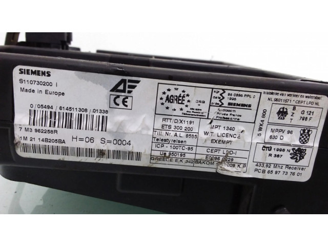 Блок предохранителей S110730200, 7M3962258R   Ford Galaxy    