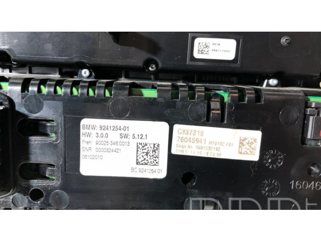 Блок управления климат-контролем 9241254, 924125401   BMW 5 GT F07