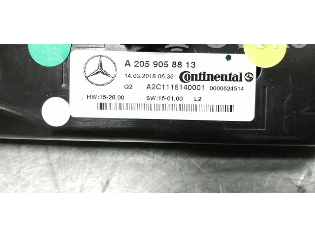 Блок управления климат-контролем A2059058813, A2059054215   Mercedes-Benz GLC C253