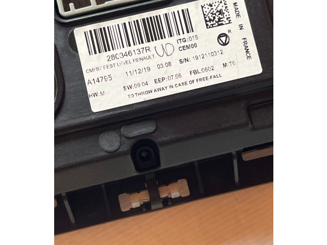 Блок управления климат-контролем 280346137R, A14795   Renault Zoe