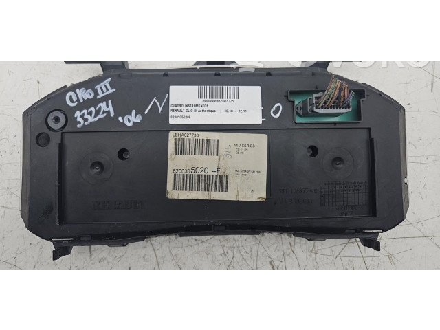 Спидометр (приборный щиток) 8200305020F   Renault Clio III  
