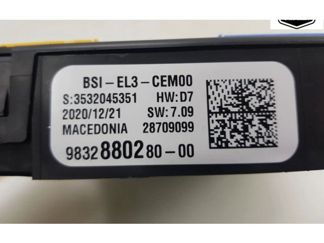   Pojistková skříňka 9832880280, 9832880280   Opel Crossland X 2021