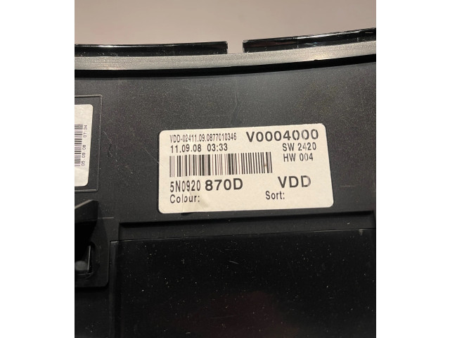 Панель приборов 5N0920870D   Volkswagen Tiguan       