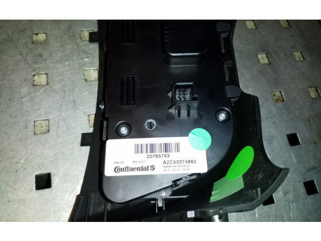 Блок управления климат-контролем 20765753, A2C53374862   Opel Zafira C