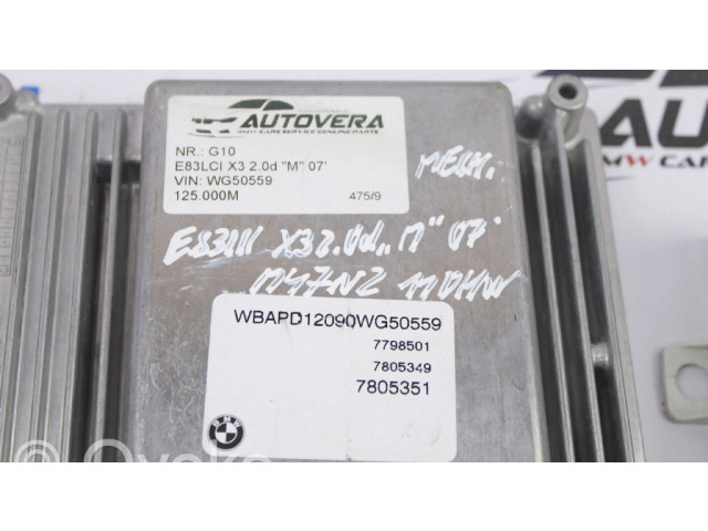 Блок управления двигателя 7805349, M47N2   BMW X3 E83