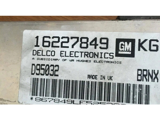 Řídící jednotka 16227849, D95032   Opel Tigra B 2006
