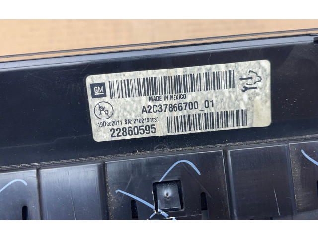 Přístrojová deska  Opel Ampera 2012 22860595, A2C37866700  