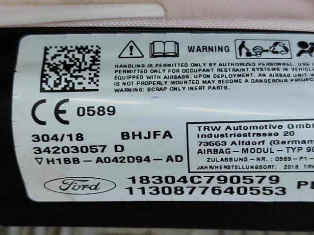Боковая подушка безопасности H1BBA042D94AD   Ford Fiesta