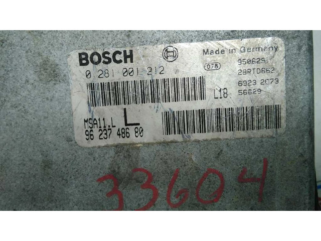 Блок управления двигателя 9623748680, 33604   Citroen XM