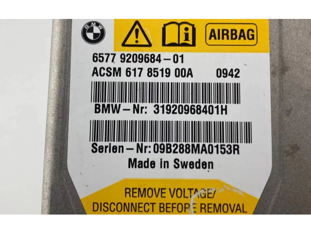 Блок подушек безопасности 9209684   BMW 7 F01 F02 F03 F04