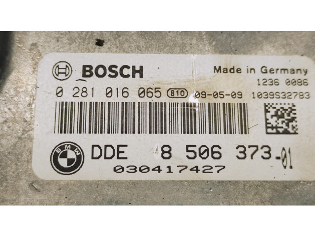 Блок управления двигателя 8506373, 0281016065   BMW X3 E83