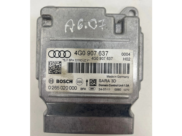 Блок подушек безопасности 4G0907637, 0265020000   Audi A6 S6 C7 4G