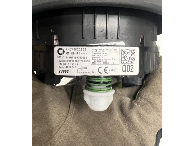 Подушка безопасности водителя A4538602202   Smart ForTwo III C453