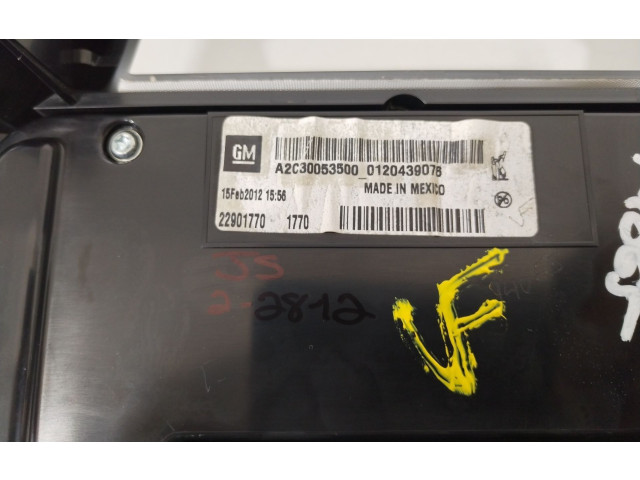 Блок управления климат-контролем 22901770   Opel Ampera