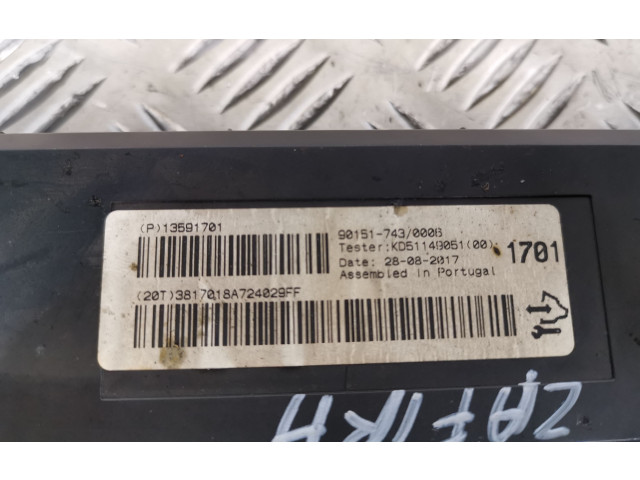 Модуль блока управления кондиционером 13591701   Opel Zafira C
