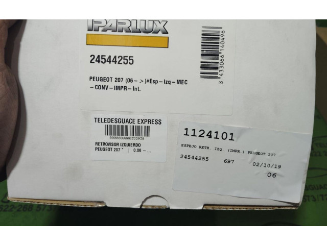 Zpětné zrcátko  Peugeot 207   24544255  