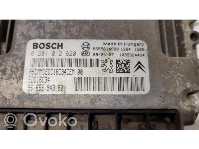 Блок управления двигателя 0281012620, 9665594380   Citroen Berlingo