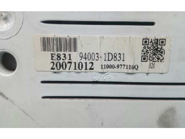 Přístrojová deska  KIA Carens II 2009 940031D831, 11000977110Q  