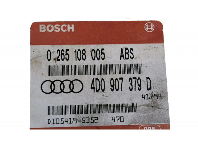 Блок управления двигателя 4D0907379D, 0265108005   Audi A6 S6 C4 4A