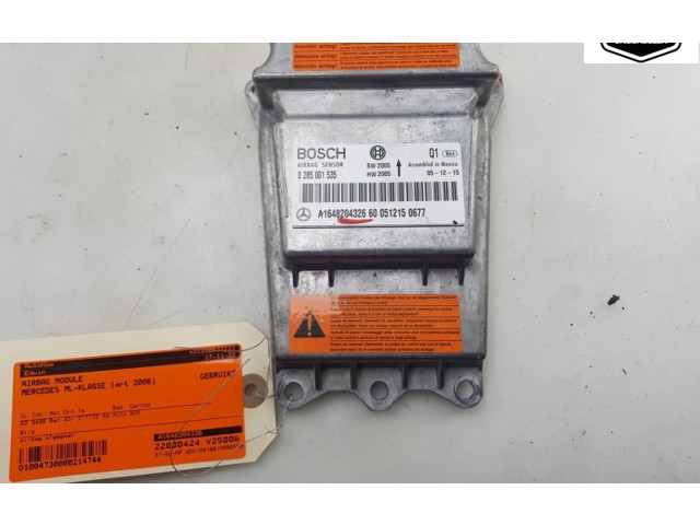 Блок подушек безопасности A1648204326, A1648204326   Mercedes-Benz ML W164