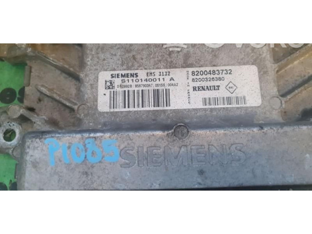 Блок управления двигателем Блок управления 8200483732, S110140011A   Renault Logan I
