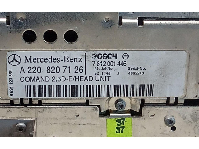 Турбина Радио/ проигрыватель CD/DVD / навигация Mercedes-Benz S W220  A2208207126         