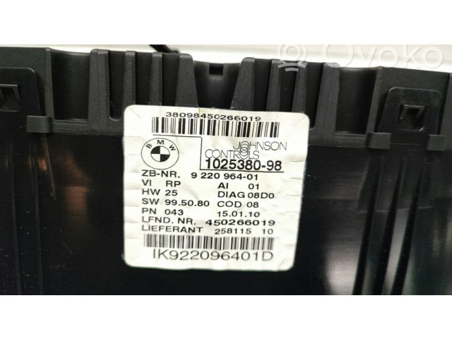 Přístrojová deska  BMW X1 E84 2011 9220964  
