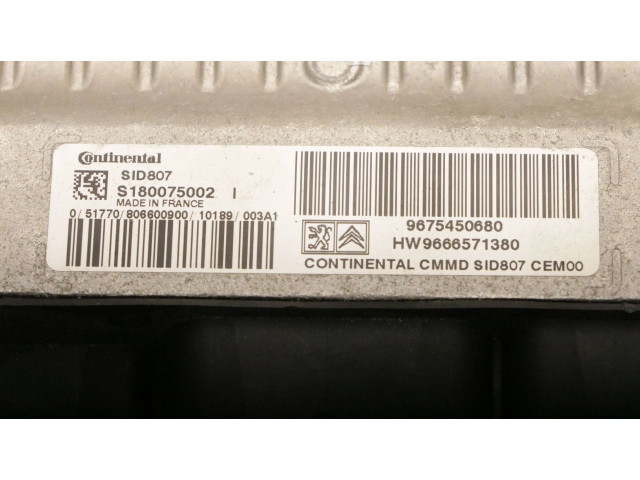 Řídící jednotka 9675450680, 9666571380   Peugeot 308 2014