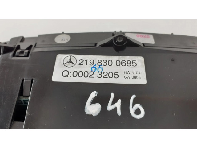 Блок управления климат-контролем 2198300685   Mercedes-Benz CLS C219